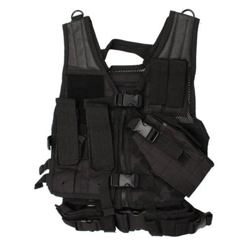 VISM by NcSTAR CTVC2916B Tactical Vest XS-SM Black