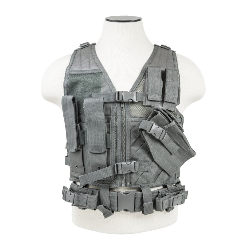 VISM by NcSTAR CTVL2916U Tactical Vest 2XL Plus Urban Gray
