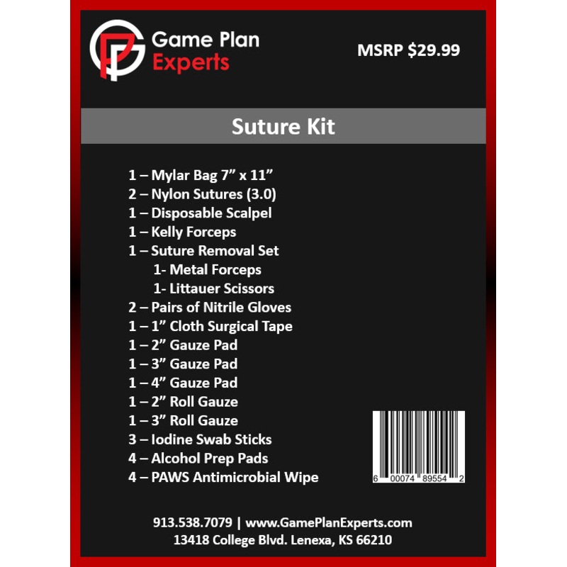 GPS Survival Nylon Suture Kit