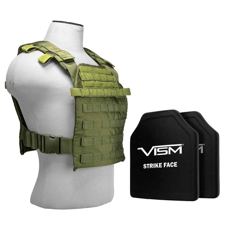 LEVEL III+ Fast Plate Carrier w/10X12′ PE Shooter’s Cut 2 Hard Plates [SM-2XL] P9500806422