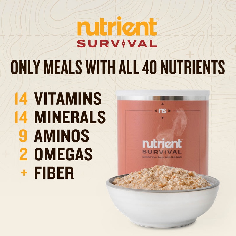 Nutrient Survival HEARTY APPLE CINNAMON OATMEAL