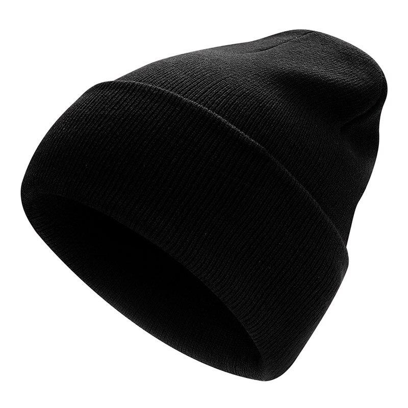 Schwarze Fleece-Mtze im Militrstil