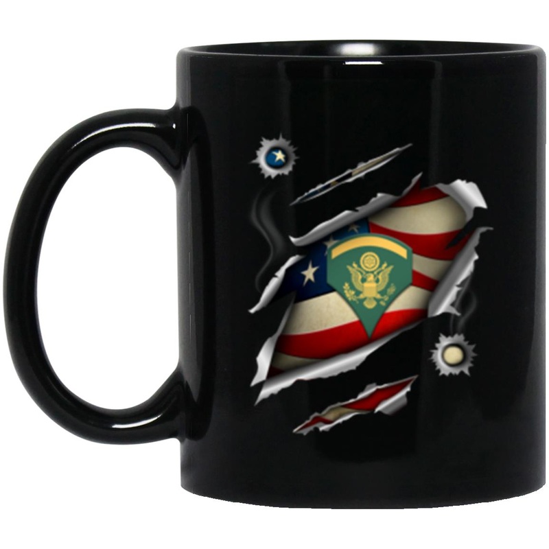 US Army E-5 SPC E5 Specialist Ranks 11oz – 15oz Black Mug
