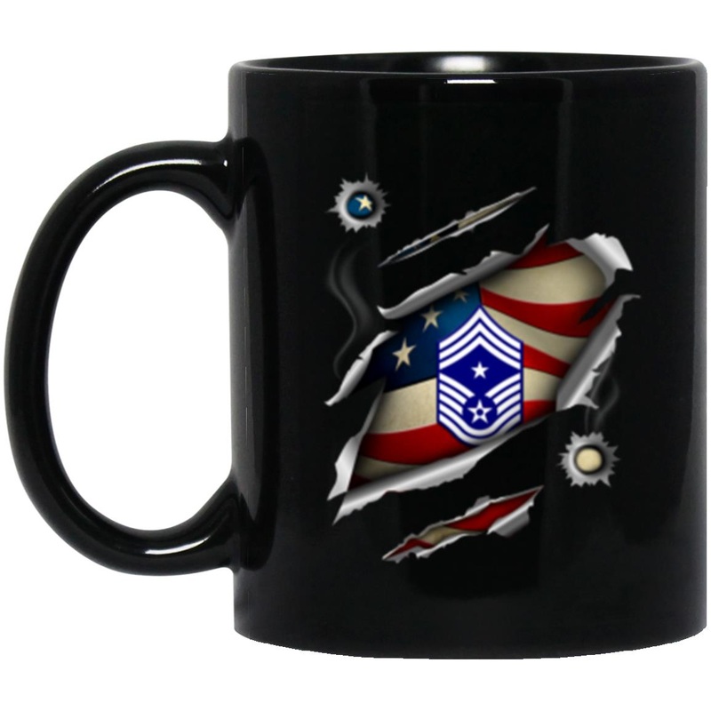 US Air Force E-9 Command Chief Master Sergeant CCM E9 Noncommissioned Officer Ranks 11oz – 15oz Black Mug