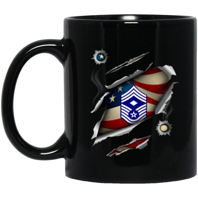 US Air Force E-9 First sergeant E-9 Rank 11oz – 15oz Black Mug