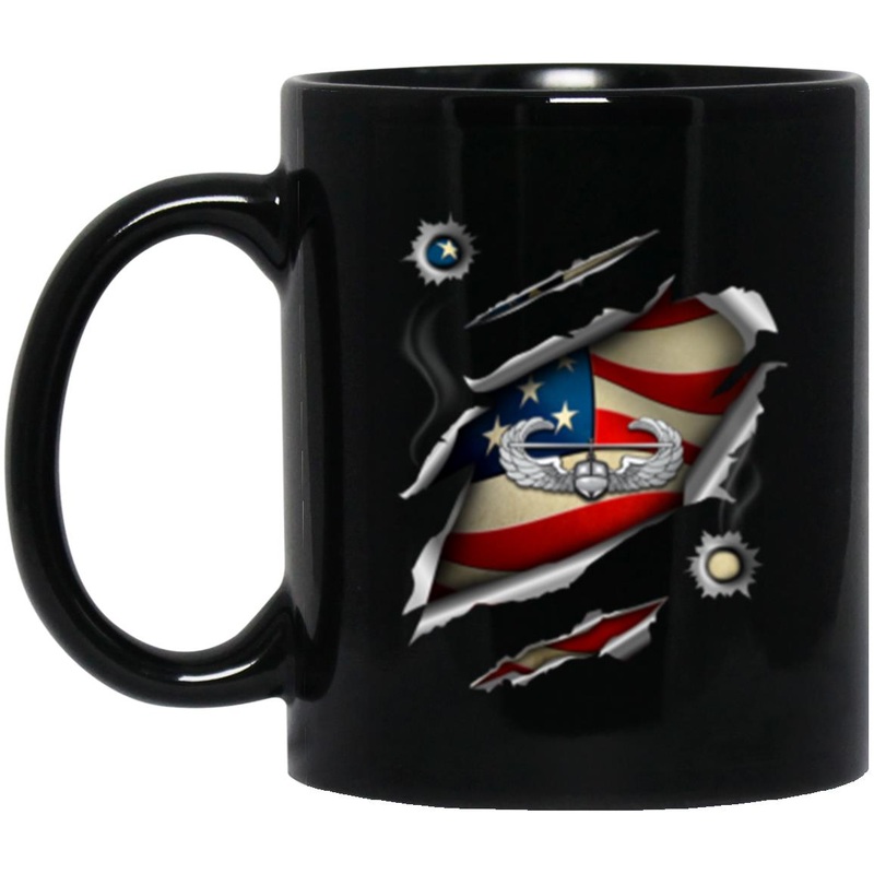 US Army Air Assault 11oz – 15oz Black Mug
