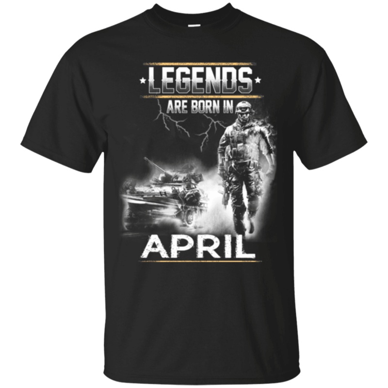 Military T-Shirt LEGENDS ARE BORN IN APRIL IJRL6346090845