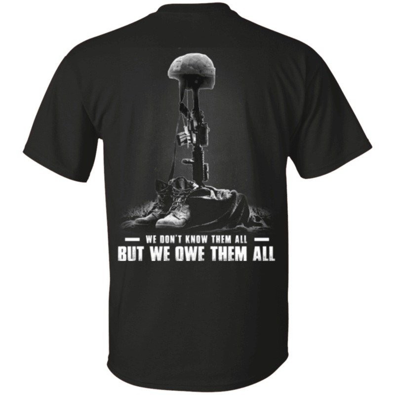 Military T-Shirt Veteran – We Own Them All – Men Back