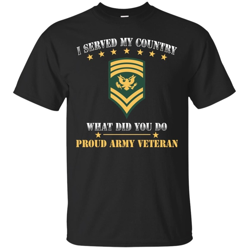 US Army E-9 SPC E9 Specialist Ranks Men Front T Shirt – Proud US Army Veteran