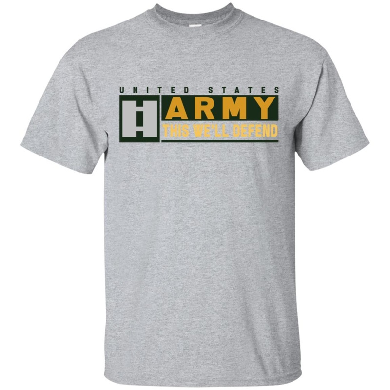 US Army O-3 This We Will Defend T-Shirt On Front For Men