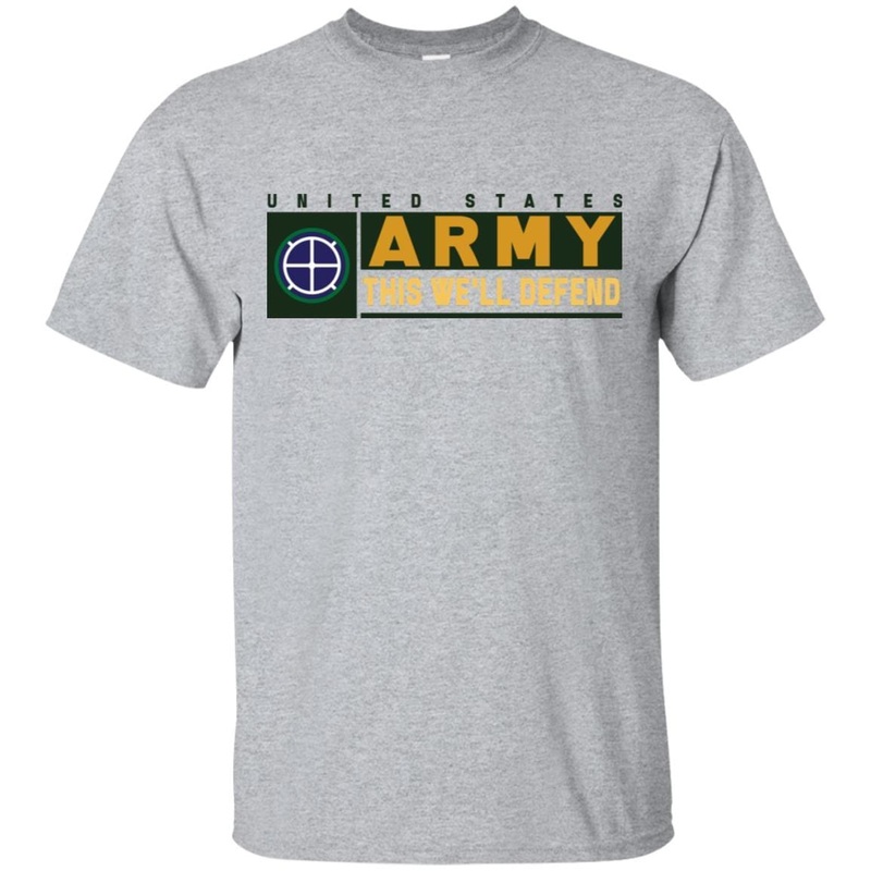 US Army 35TH INFANTRY DIVISION- This We’ll Defend T-Shirt On Front For Men