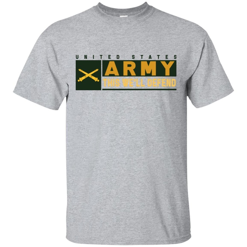 US Army Field Artillery- This We’ll Defend T-Shirt On Front For Men