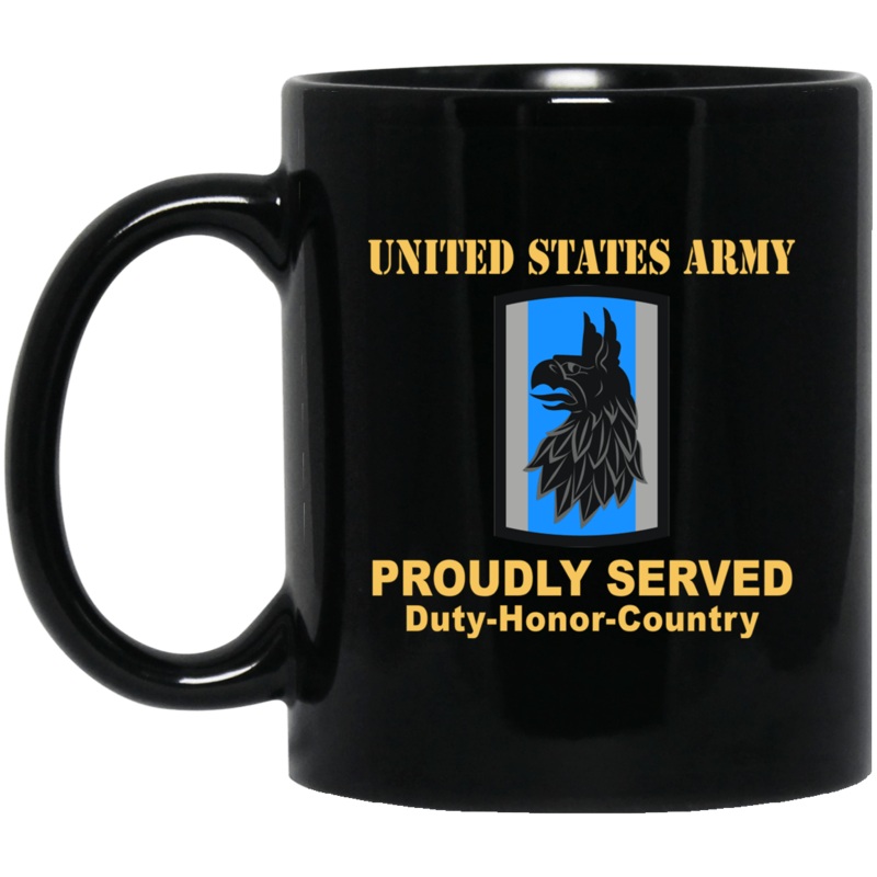 US ARMY 470 MILITARY INTELLIGENCE BRIGADE- 11 oz – 15 oz Black Mug