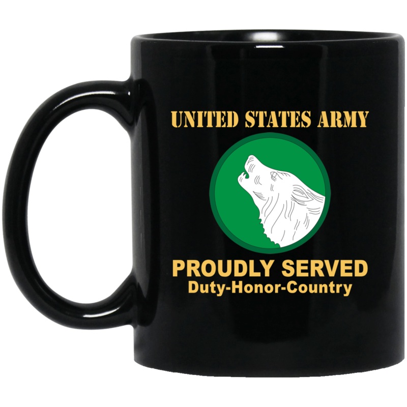 US ARMY 104 TRAINING DIVISION- 11 oz – 15 oz Black Mug