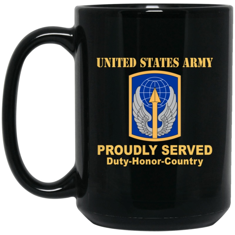 US ARMY 166 AVIATION BRIGADE- 11 oz – 15 oz Black Mug