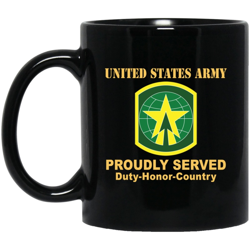 US ARMY 16TH MILITARY POLICE BRIGADE WITH AIRBORNE TAB- 11 oz – 15 oz Black Mug