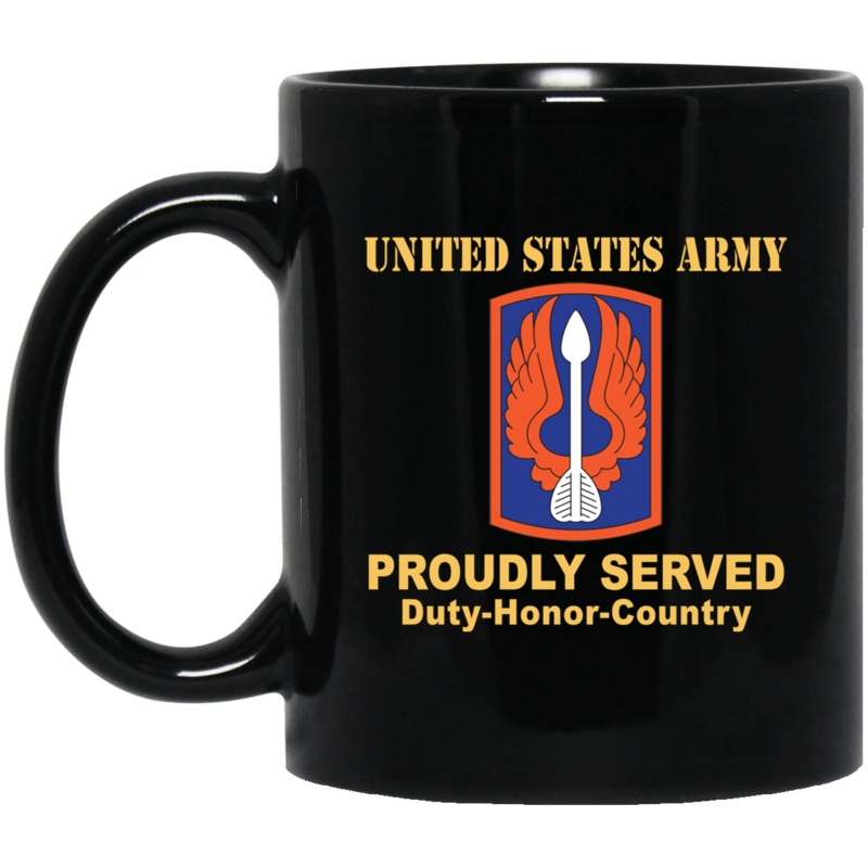 US ARMY 18TH AVIATION BRIGADE- 11 oz – 15 oz Black Mug