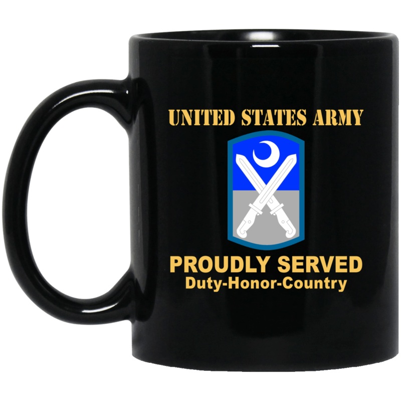 US ARMY 218TH MANEUVER ENHANCEMENT BRIGADE – 11 oz – 15 oz Black Mug