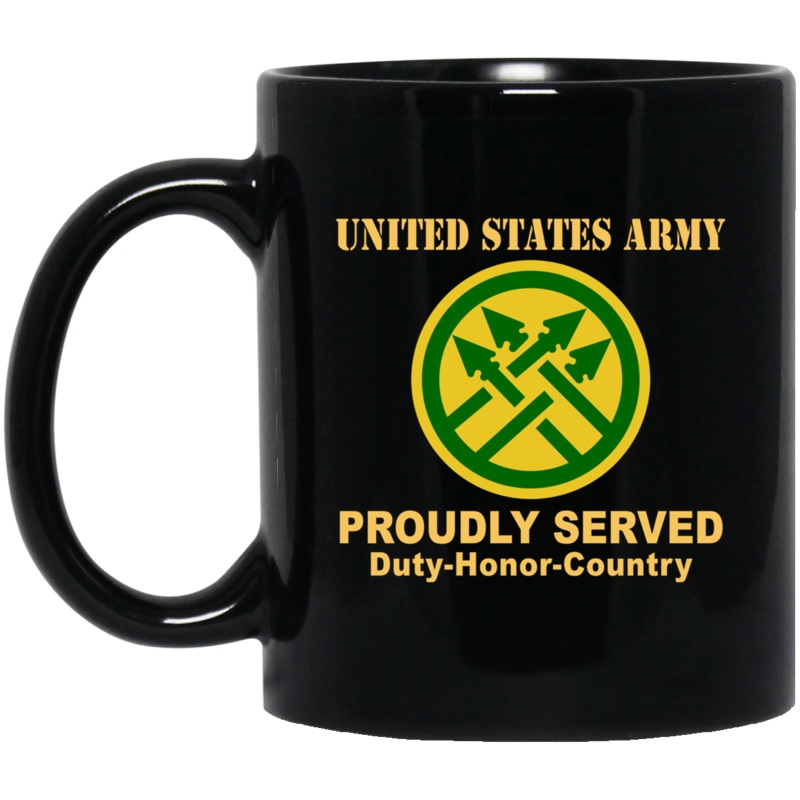 US ARMY 220TH MILITARY POLICE BRIGADE- 11 oz – 15 oz Black Mug