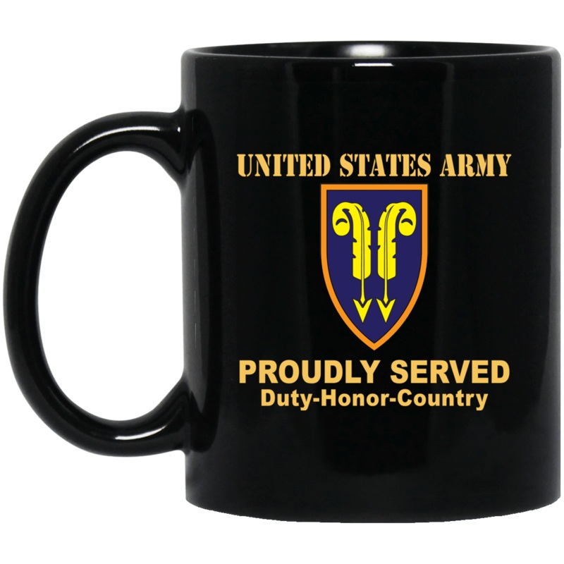 US ARMY 22ND SUPPORT COMMAND – 11 oz – 15 oz Black Mug