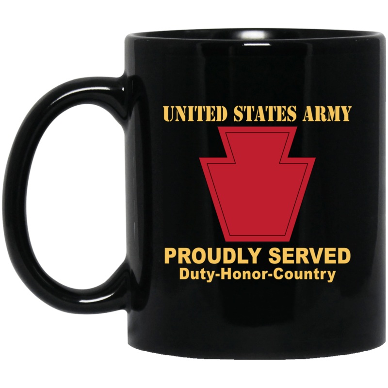 US ARMY 28TH INFANTRY DIVISION – 11 oz – 15 oz Black Mug