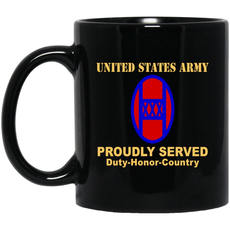 US ARMY 30TH ARMORED BRIGADE COMBAT TEAM – 11 oz – 15 oz Black Mug