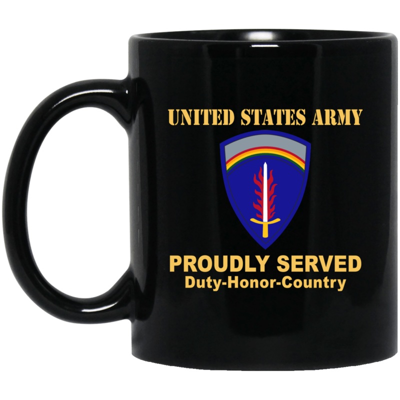UNITED STATES ARMY EUROPE- 11 oz – 15 oz Black Mug