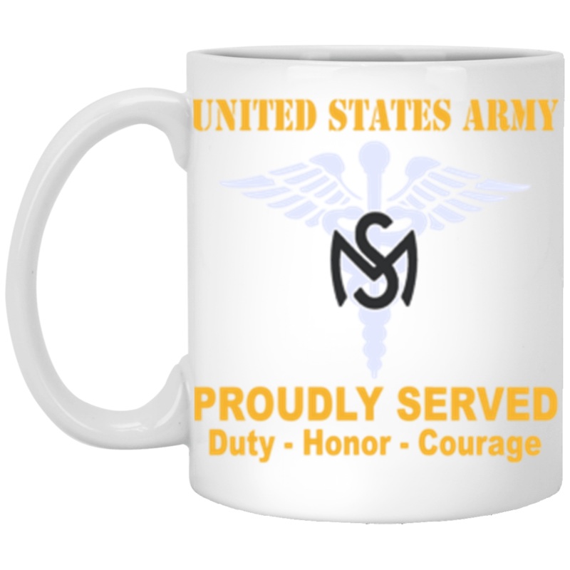 US Army Medical Service Corps 11 oz. White Mug