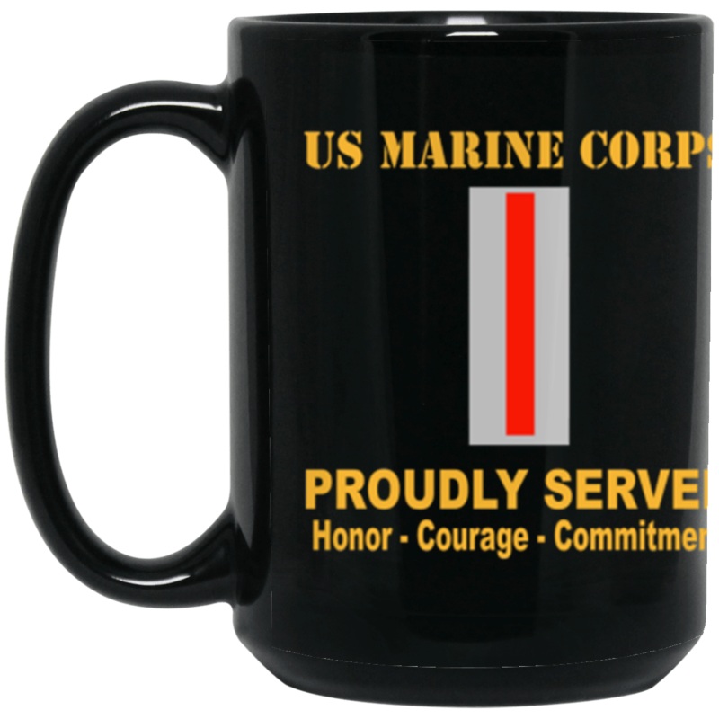 US Marine Corps W-5 Chief Warrant Officer 5 CW5 CW5 Warrant Officer Ranks Proudly Served Core Values 15 oz. Black Mug