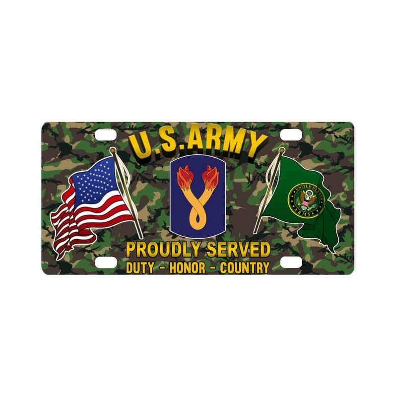 US ARMY 196TH INFANTRY BRIGADE- Classic License Plate