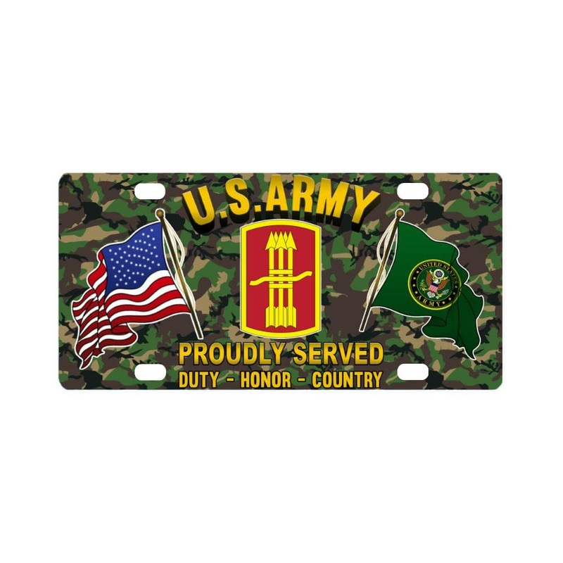 US ARMY 197TH FIRES BRIGADE- Classic License Plate