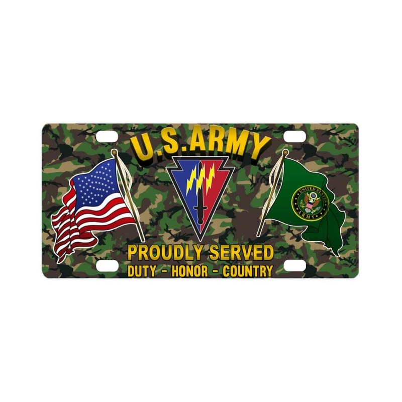 US ARMY 219TH BATTLEFIELD SURVEILLANCE- Classic License Plate