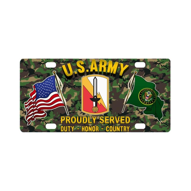 US ARMY 21ST SIGNAL BRIGADE- Classic License Plate