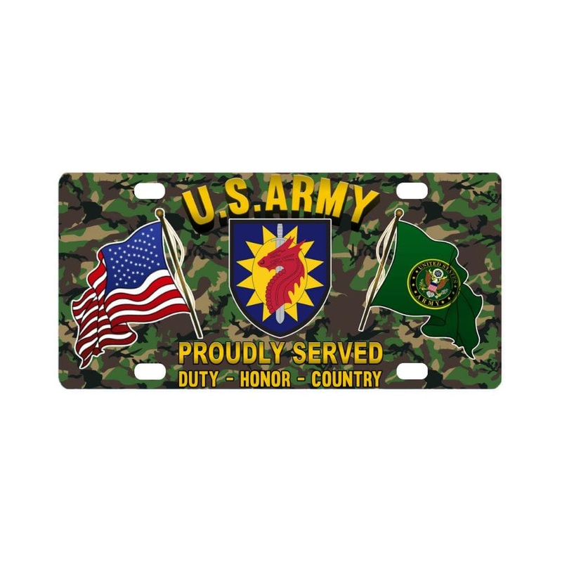 US ARMY 224 SUSTAINMENT BRIGADE- Classic License Plate IJRL6346081316