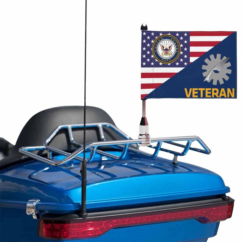 US Navy Data Processing Technician Navy DP Veteran Motorcycle Flag 9 x 6 Twin-Side Printing D01