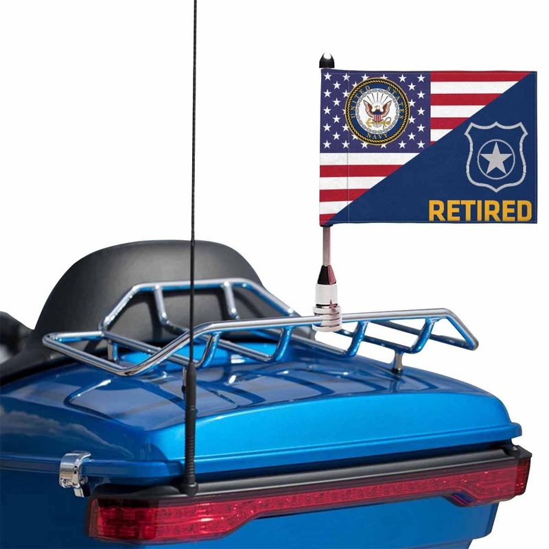 US Navy Master-at-arms Navy MA Retired Motorcycle Flag 9 x 6 Twin-Side Printing D01