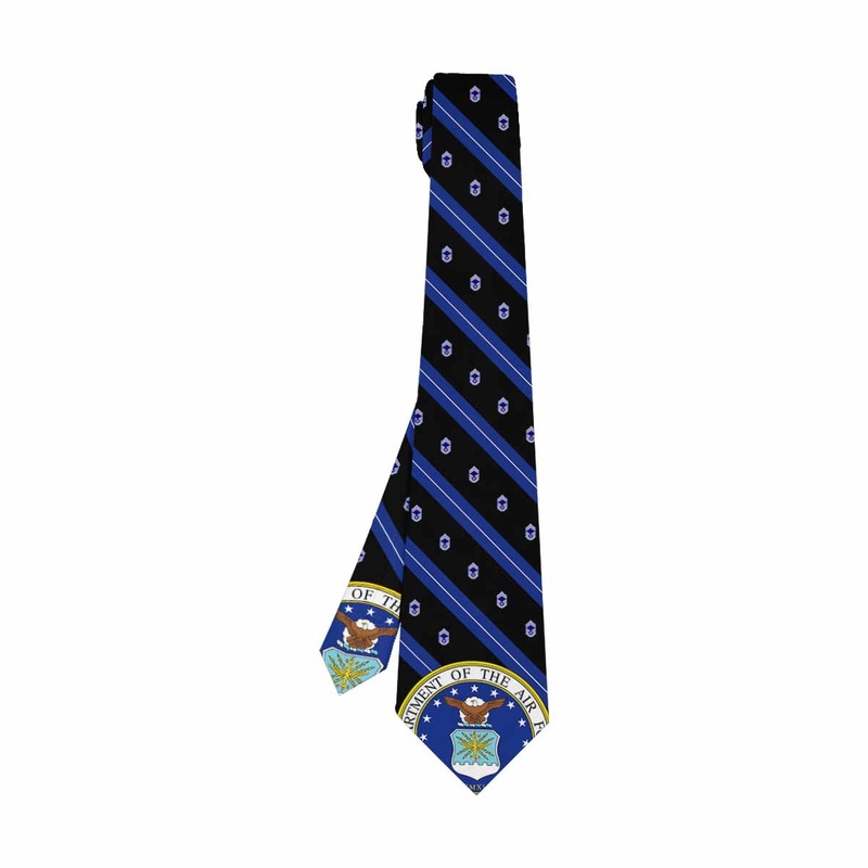 US Air Force E-9 CMSgt Classic Necktie (Two Sides)