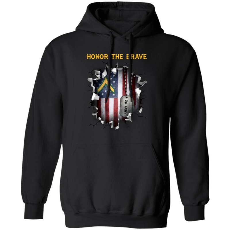 US Army E-2 PV2 E2 Private Second Class – Honor The Brave Front Shirt
