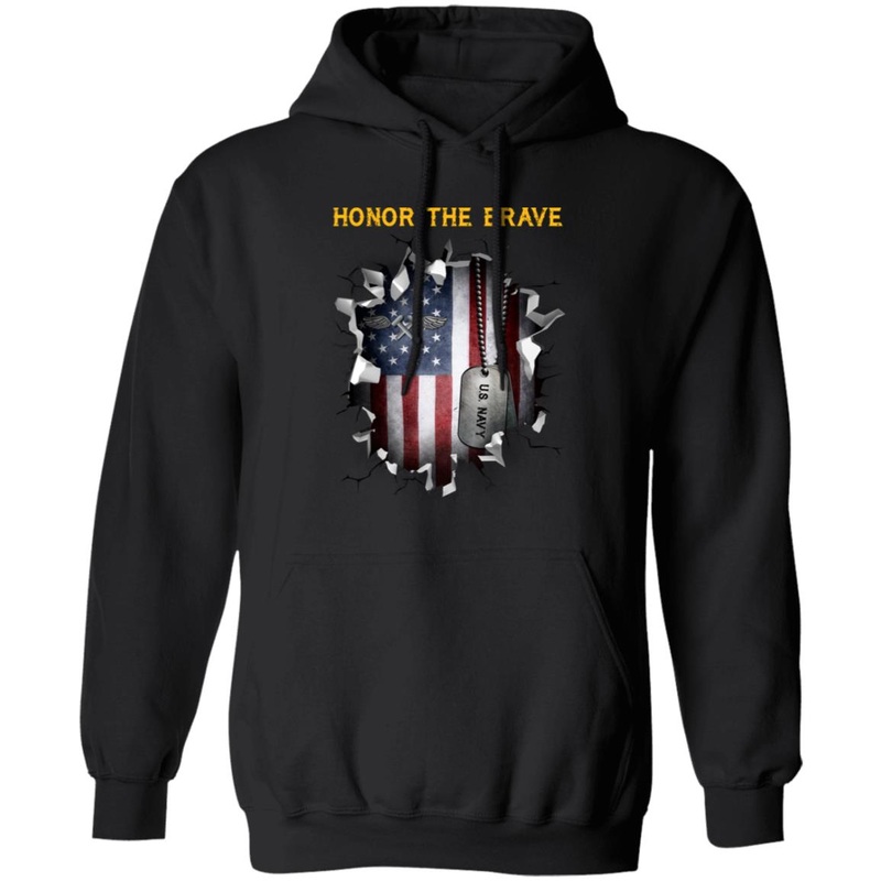 Navy Aviation Structural Mechanic Navy AM – Honor The Brave Front Shirt