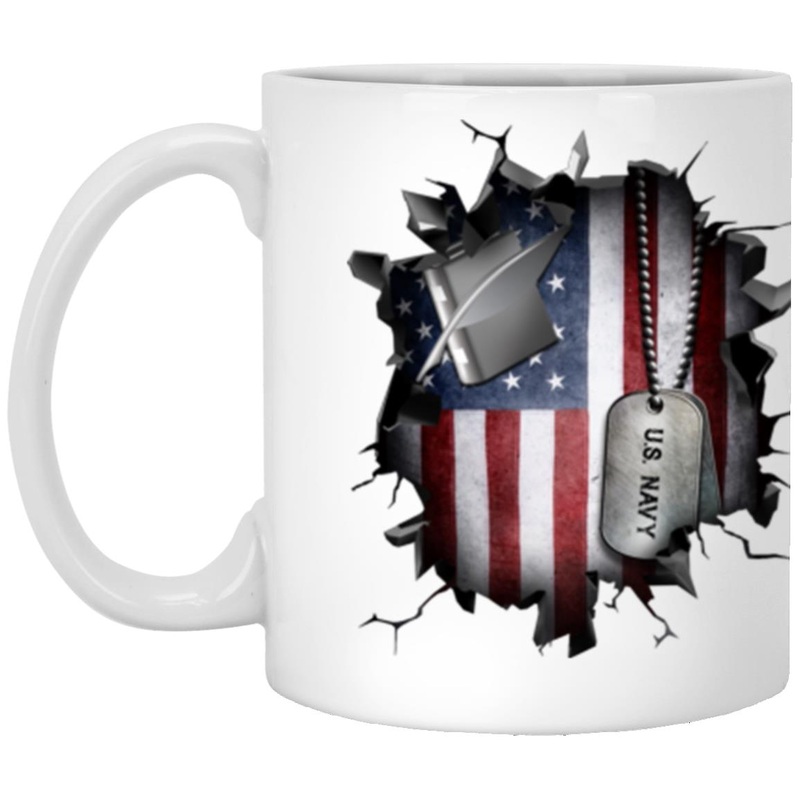 US Navy Personnel Specialist Navy PS 3D Break Effect 11oz – 15oz White Mug