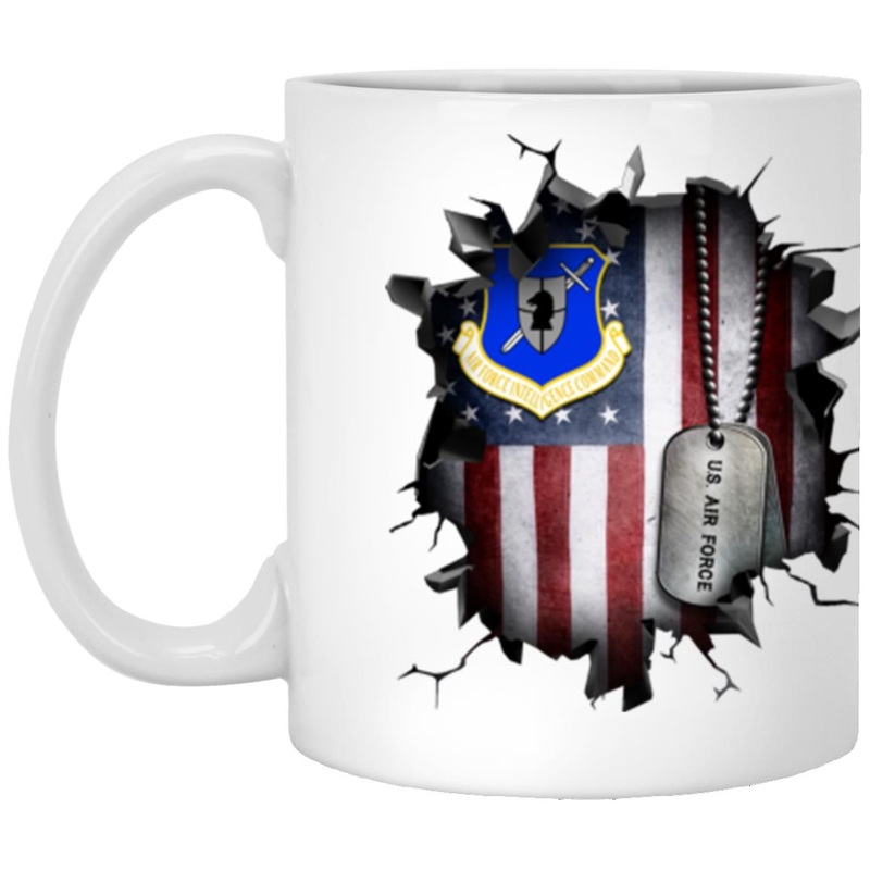 US Air Force Intelligence Command 3D Break Effect Coffee Mug 11oz – 15oz White Mug