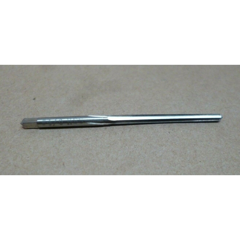 #4/0 HIGH SPEED STEEL STRAIGHT FLUTE TAPER PIN REAMER BRUBAKER – MADE IN U.S.A.