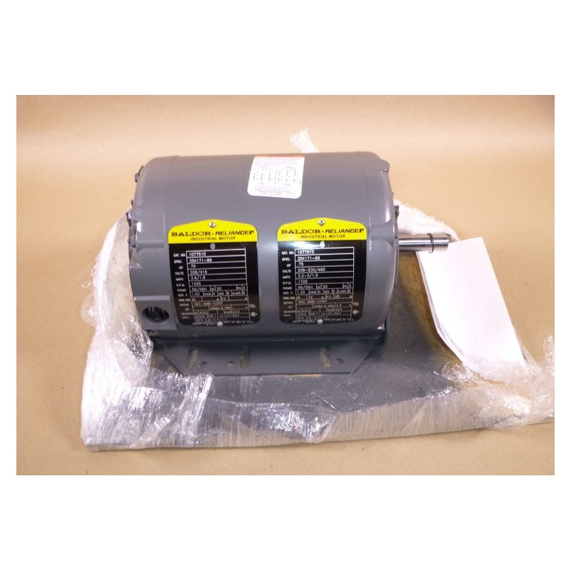 Baldor Electric 3/4 Hp, 1800 Rpm, 56H Frame, 3 Phase, Resilient Base Fan Motor
