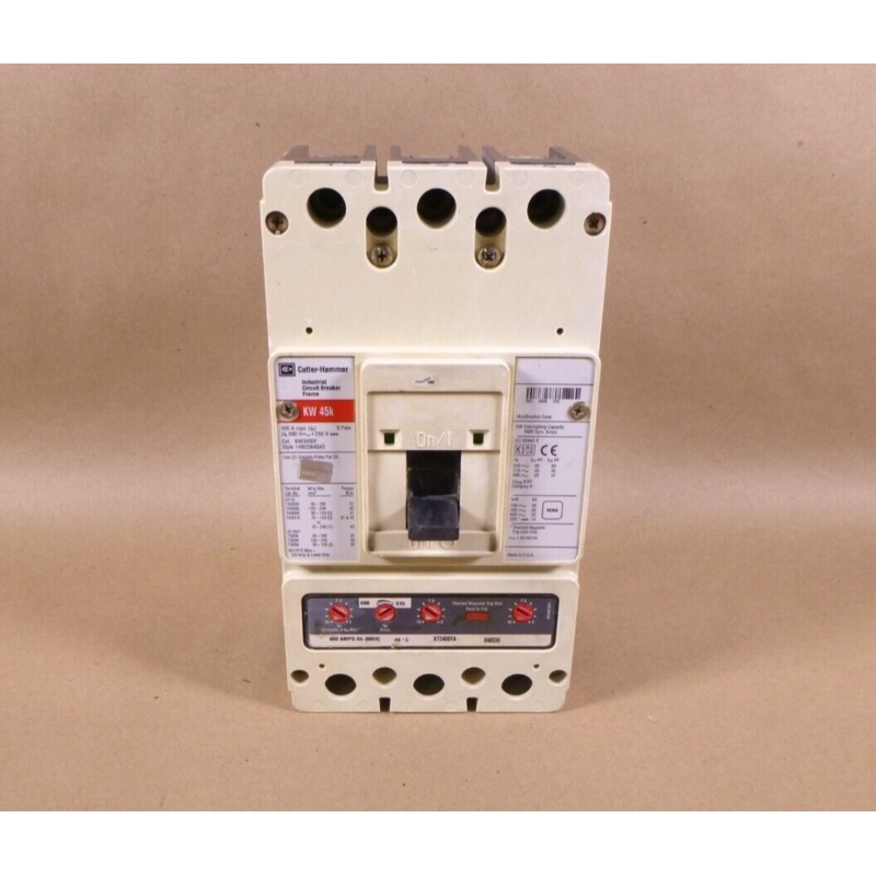 Cutler Hammer KW3400F C Series Molded Case Circuit Breaker 400 Amp 600 Volt 3P